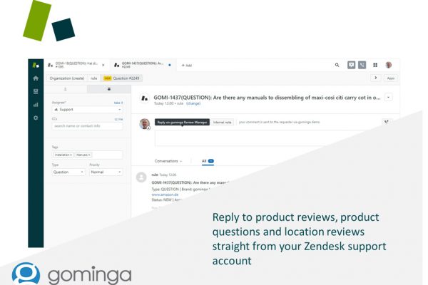 bazaarvoice reviews with the gominga zendesk integration
